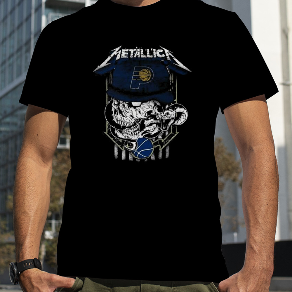 Metallica Skull Snake Indiana Pacers USA T-Shirt