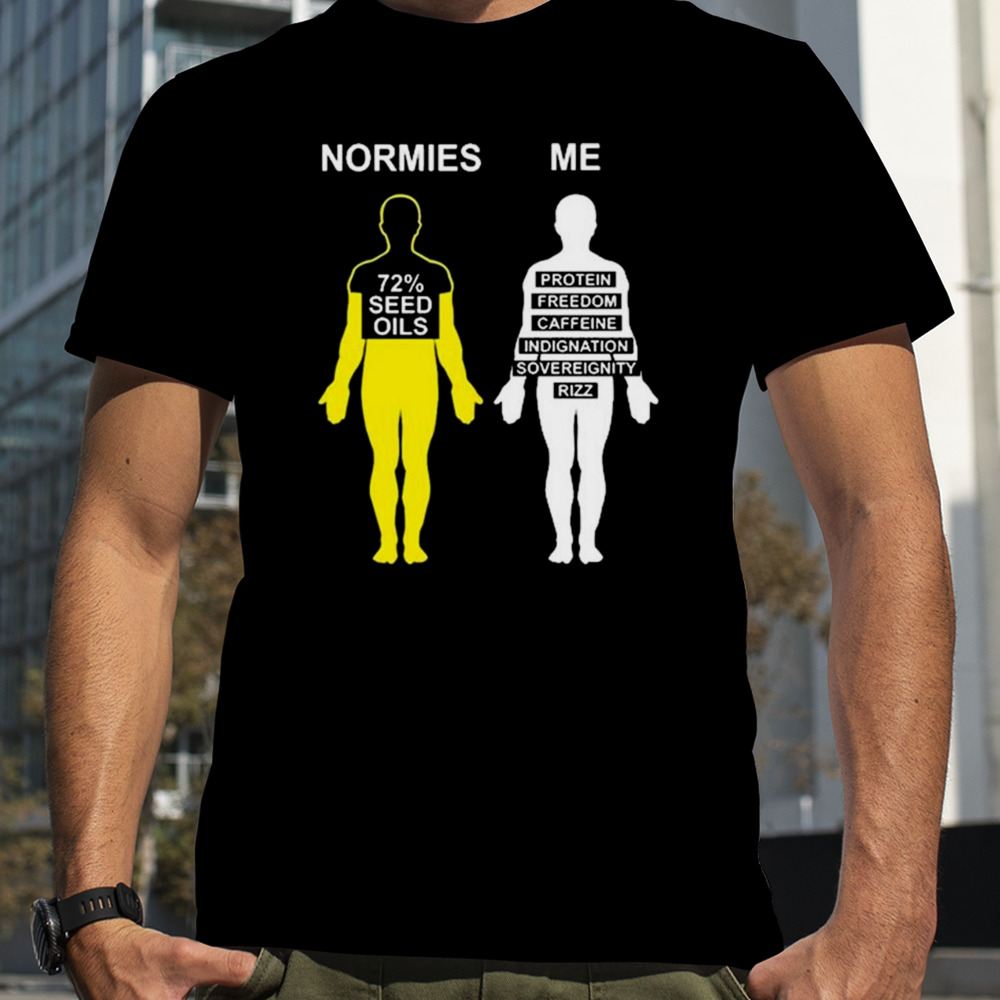 Normies 72% seed oils vs me protein freedom caffeine indignation sovereignty rizz Sweatshirt