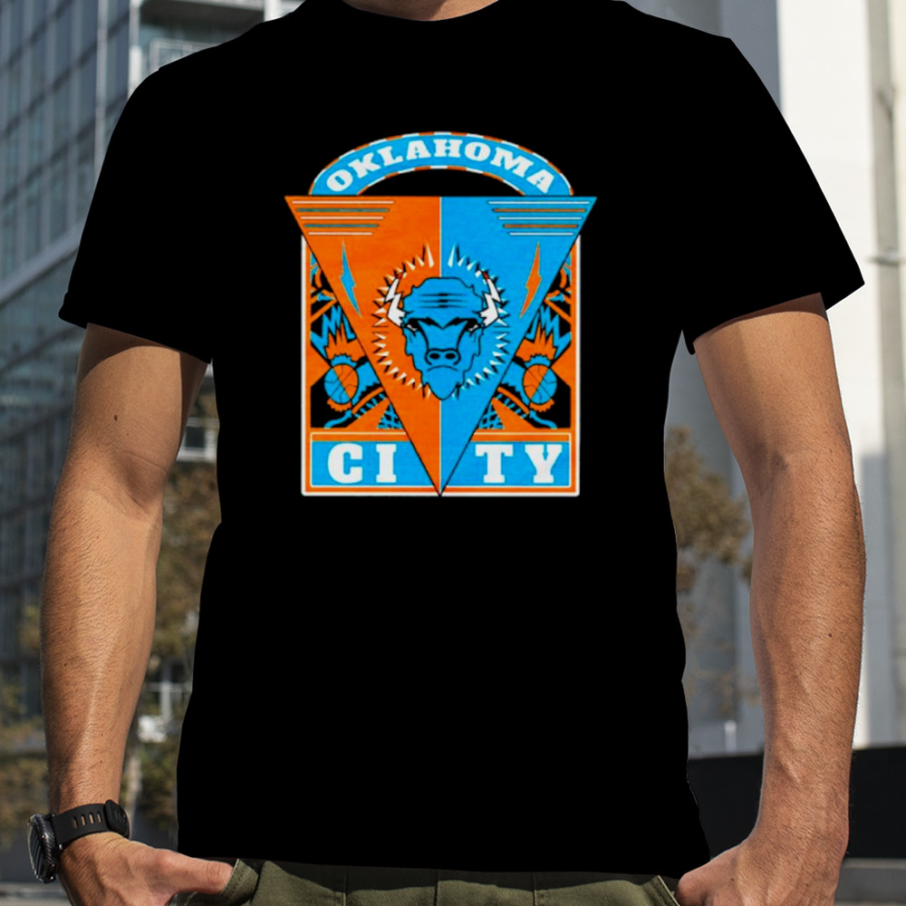 Oklahoma City basketball bulls logo shirt