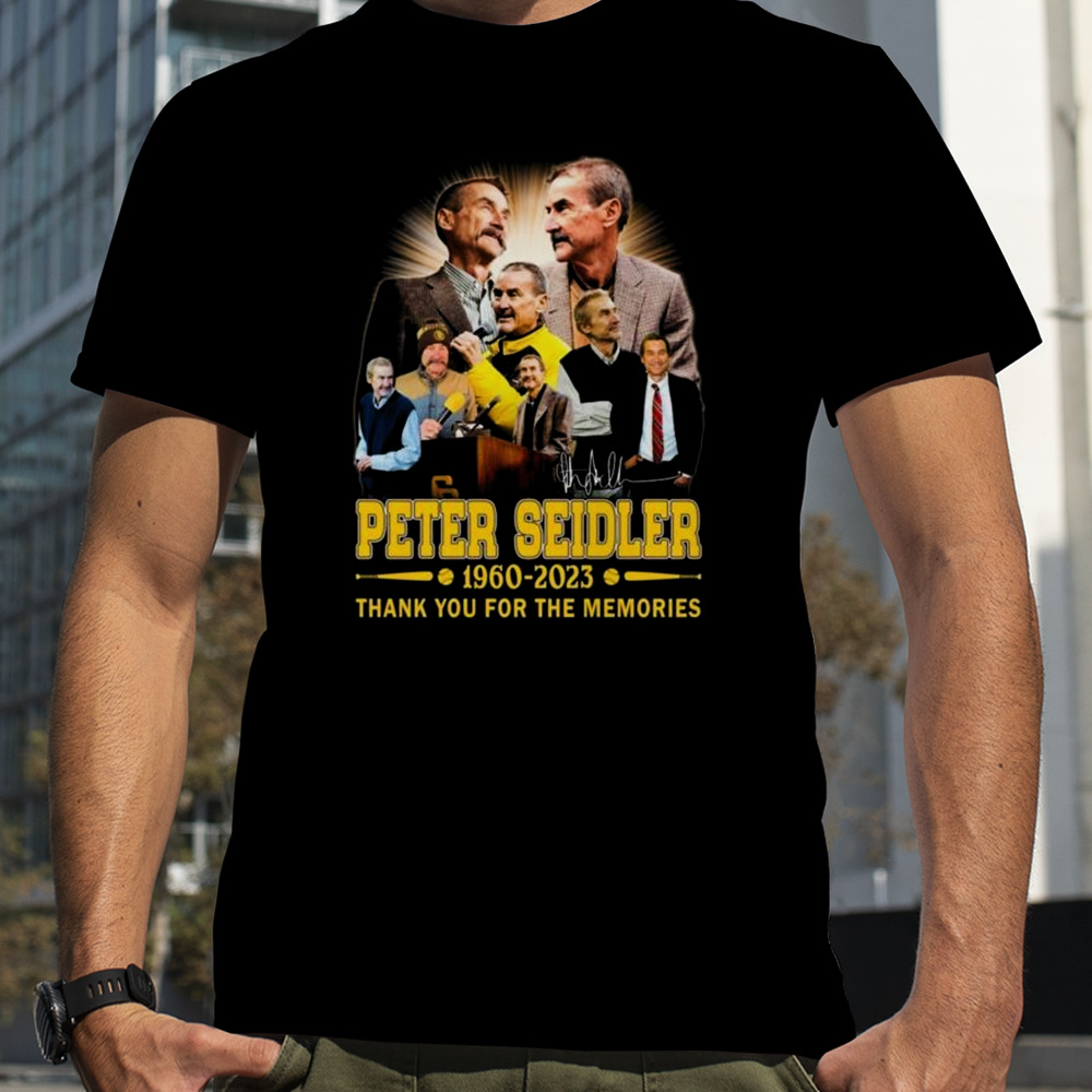 Peter Seidler 1960-2023 Thank You For The Memories Signature T-Shirt