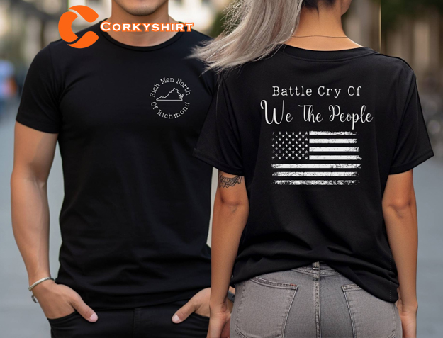 Rich Men Oliver Anthony Battle Cry Of We The People Lyrics Country Music T-Shirt