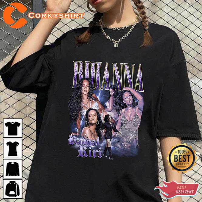 Rihanna Vintage 90s Shirt Rihanna Bootleg Retro Fan Tee