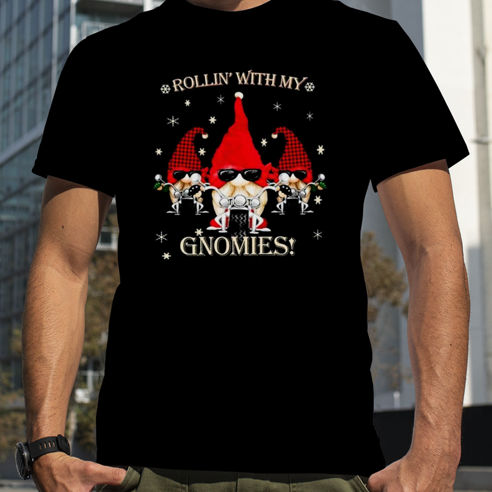 Rollin’ With My Gnomies Biker Christmas 2023 T-shirt