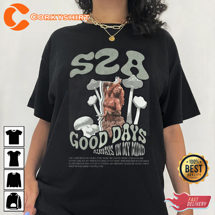 SZA Good Days 90s Always In My Mind SOS Melodies Concert T-Shirt