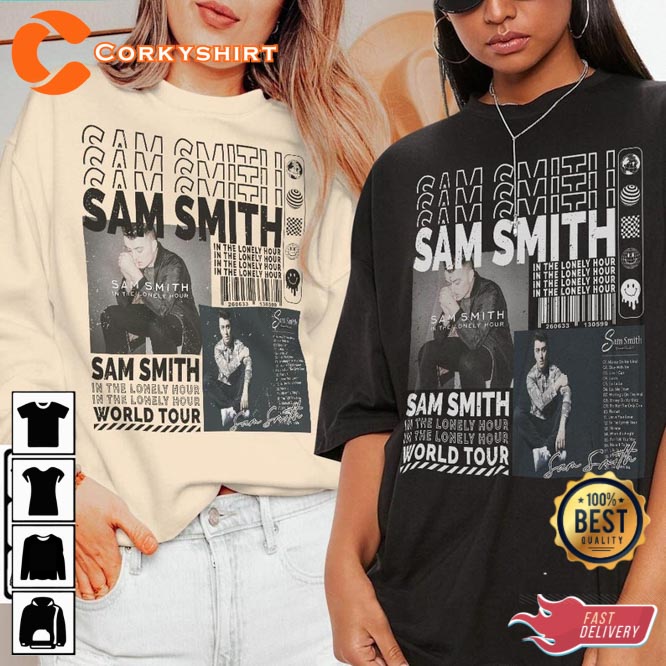 Sam Smith The Tour 2023 Tickets Album In the Lonely Hour Shirt Gift For Fan