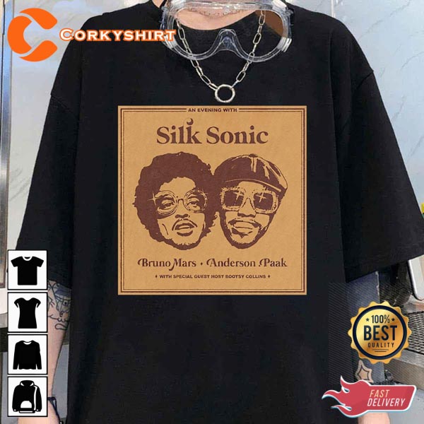 Silk Sonic Bruno Mars and Anderson Paak Unisex Vintage T-Shirt