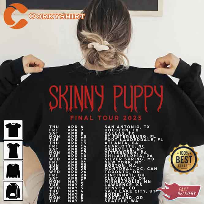 Skinny Puppy Band Final Tour 2023 Shirt