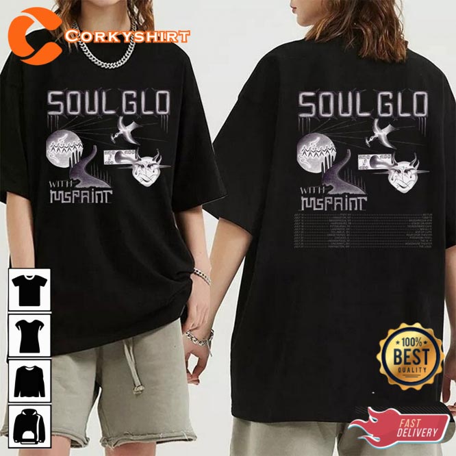 Soul Glo and Mspaint 2023 Tour Shirt