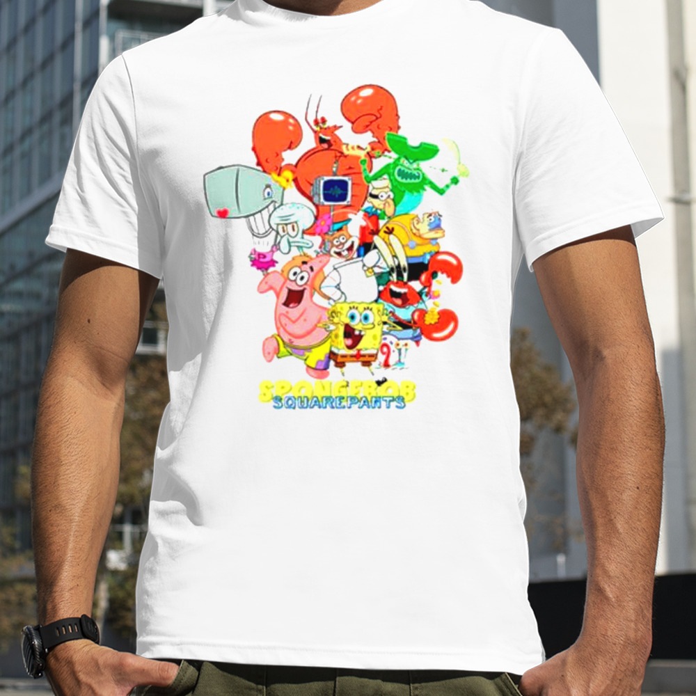 SpongeBob SquarePants group shot title pose shirt