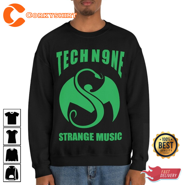 Tech N9ne Neon Green Graphic Limited Edition Heavy Blend Unisex Sweatshirt