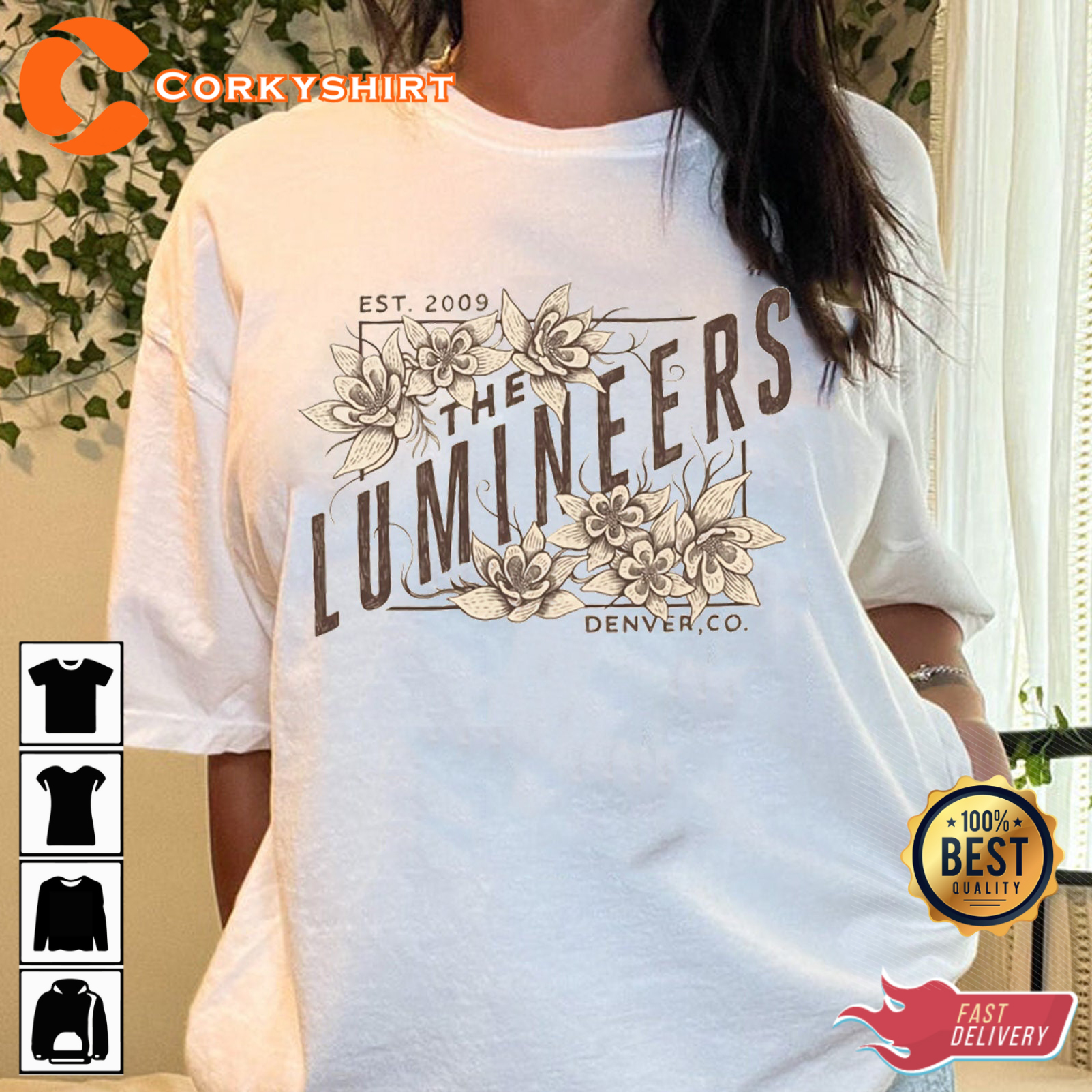 The Lumineers Est 2009 Retro Style Inspired Band Music T-Shirt