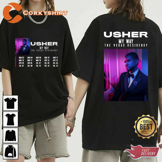 Usher My Way The Vegas Residency Tour 2023 Shirt