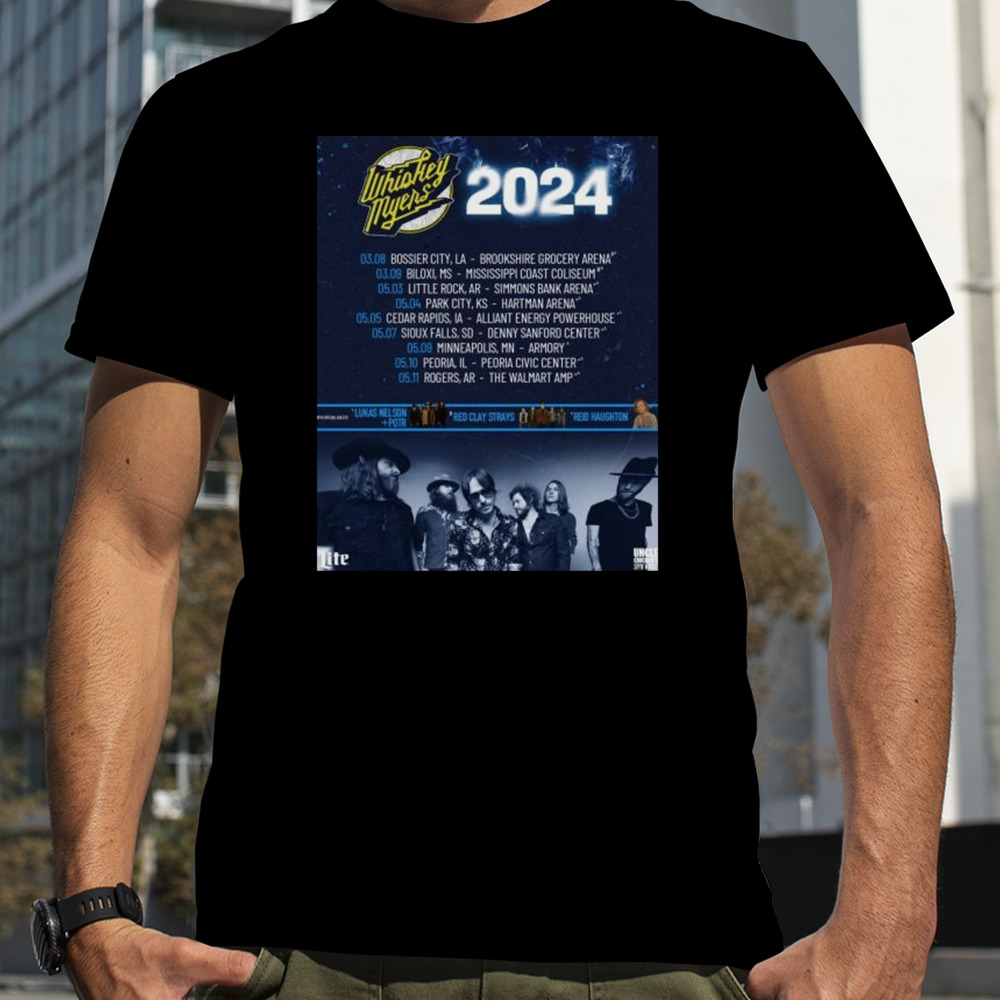 Whiskey Myers Announce 2024 Tour T-Shirt