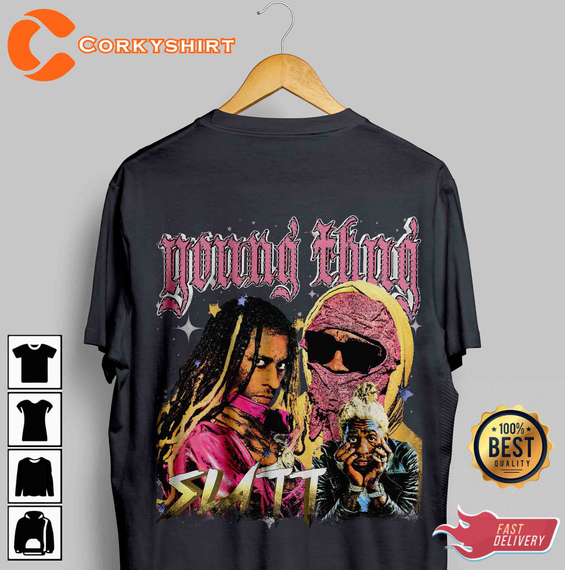 Young Thug Slatt Hip Hop Rap Bootleg Shirt