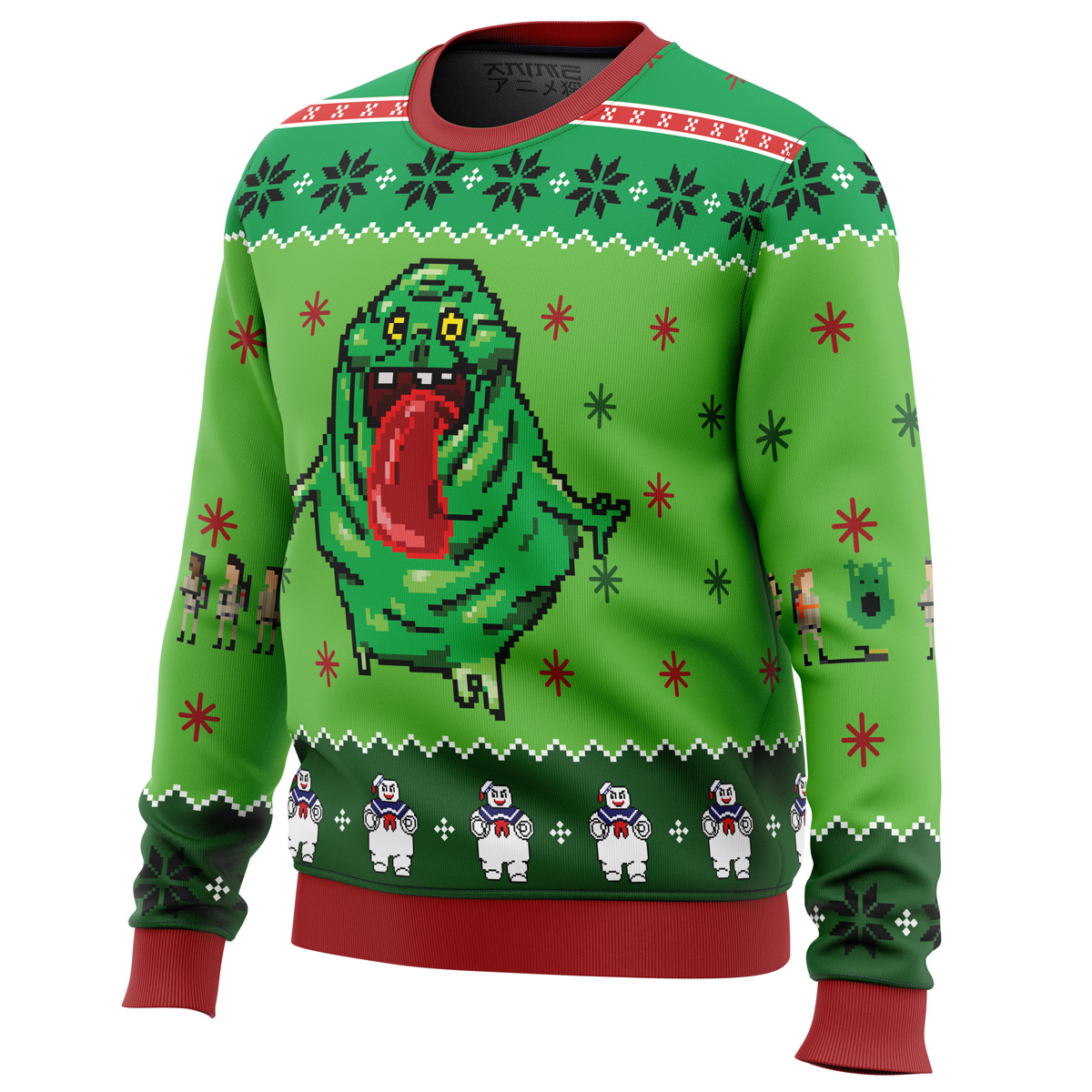 Ghostbusters Ugly Christmas Sweater - Chow Down Movie Store