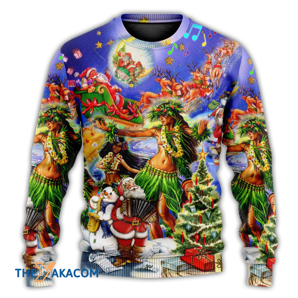 Hawaii The Aloha Merry Christmas Gift For Lover Ugly Christmas Sweater