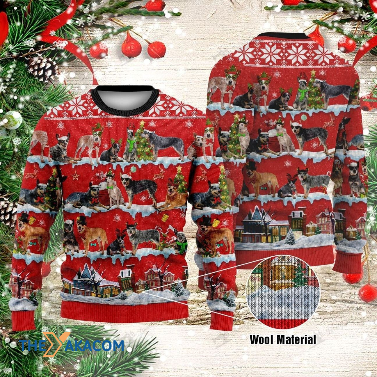 Heeler Dogs In Christmas Gift For Christmas Ugly Christmas Sweater