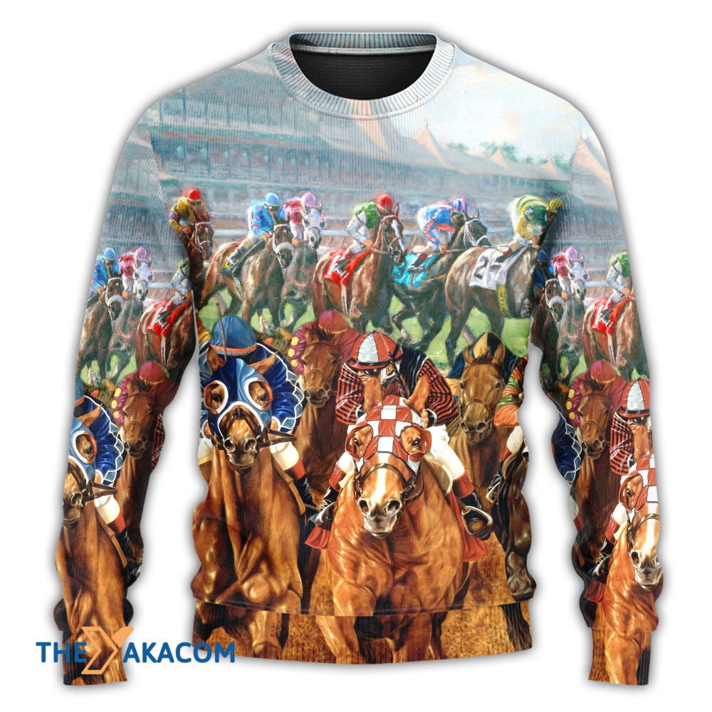 Horse Racing You Have The Best Seat Gift For Lover Ugly Christmas Sweater