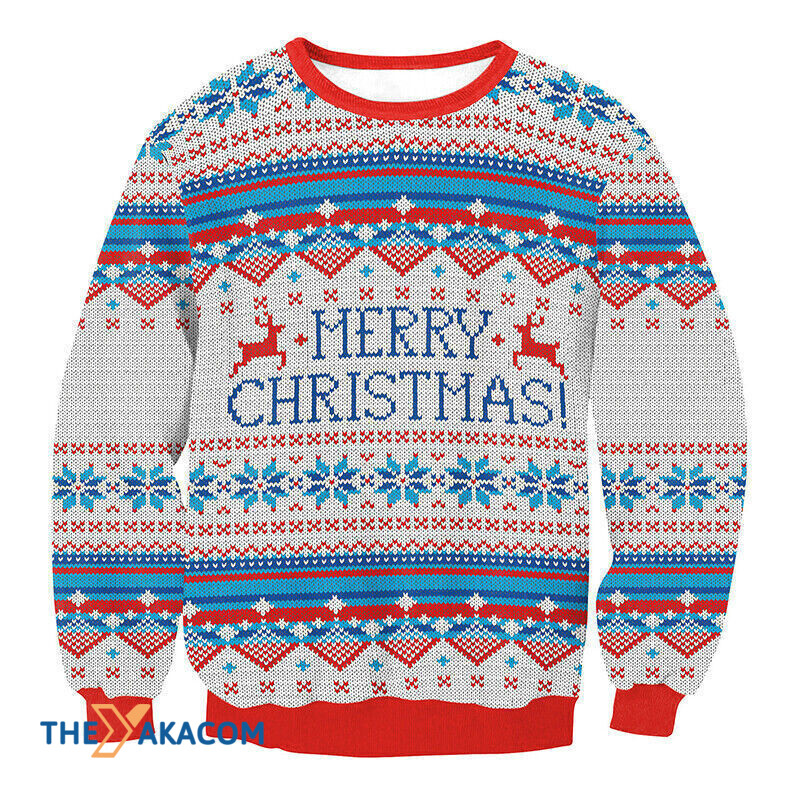 Merry Christmas Print Awesome Gift For Christmas Ugly Christmas Sweater