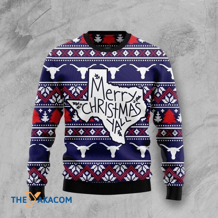 Merry Christmas Yall Gift For Christmas Ugly Christmas Sweater