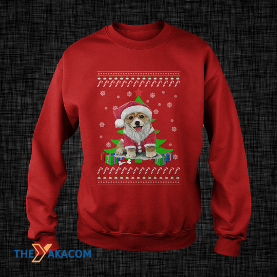 Merry Xmas Adorable Santa Clause Corgi Gift For Christmas Party Ugly Christmas Sweater