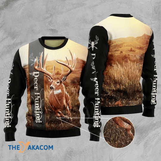 Merry Xmas Amazing Deer Hunting Gift For Christmas Party Ugly Christmas Sweater