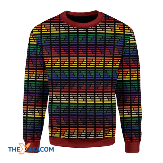 Merry Xmas Amazing LGBT Flag Gift For Christmas Party Ugly Christmas Sweater