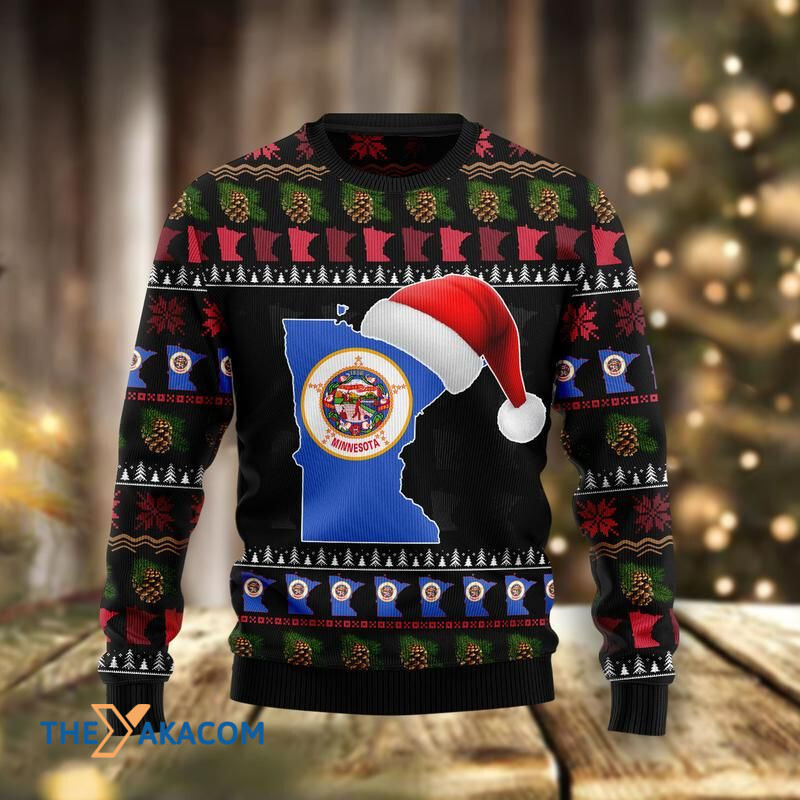 Merry Xmas Amazing Minnesota Santa Awesome Gift For Christmas Ugly Christmas Sweater