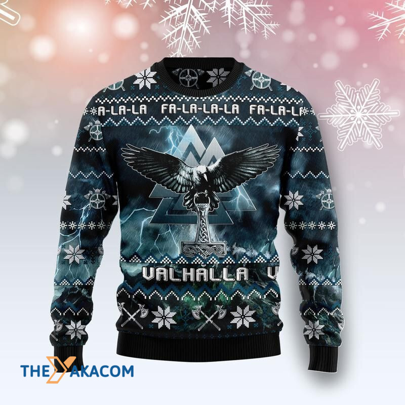 Merry Xmas Amazing Viking Symbol Awesome Gift For Christmas Ugly Christmas Sweater