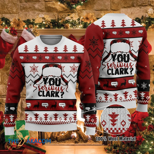 Merry Xmas Amazing You Serious Clark Gift For Christmas Party Ugly Christmas Sweater