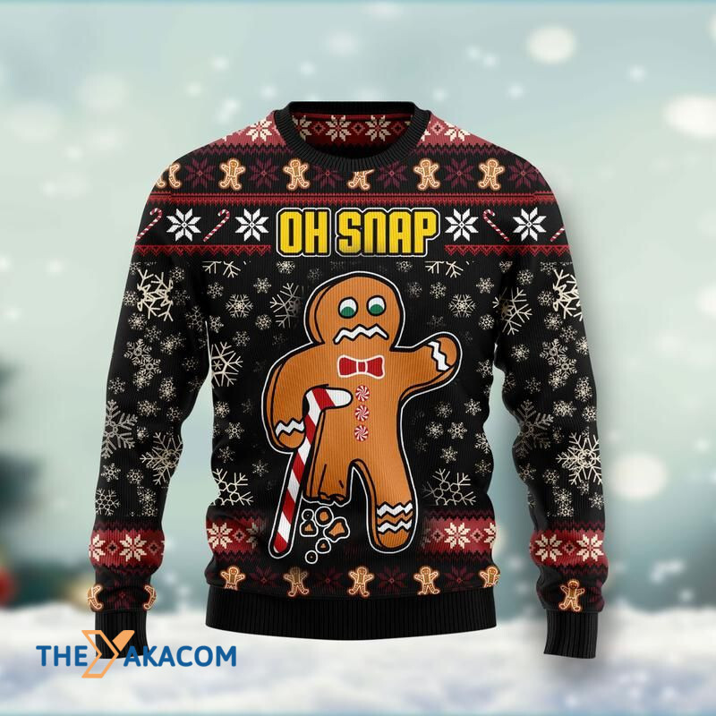 Merry Xmas And Oh Snap Awesome Gift For Christmas Ugly Christmas Sweater