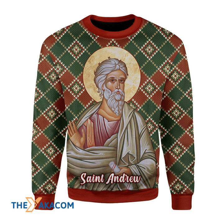 Merry Xmas Andrew The Apostle Awesome Gift For Christmas Ugly Christmas Sweater