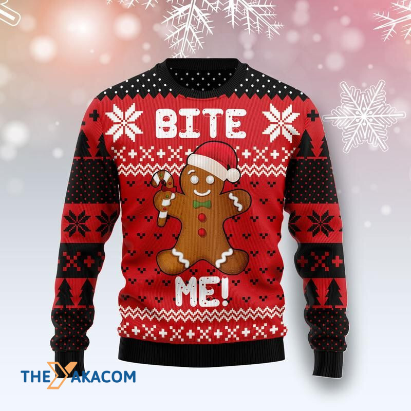 Merry Xmas Bite Me Awesome Gift For Christmas Ugly Christmas Sweater