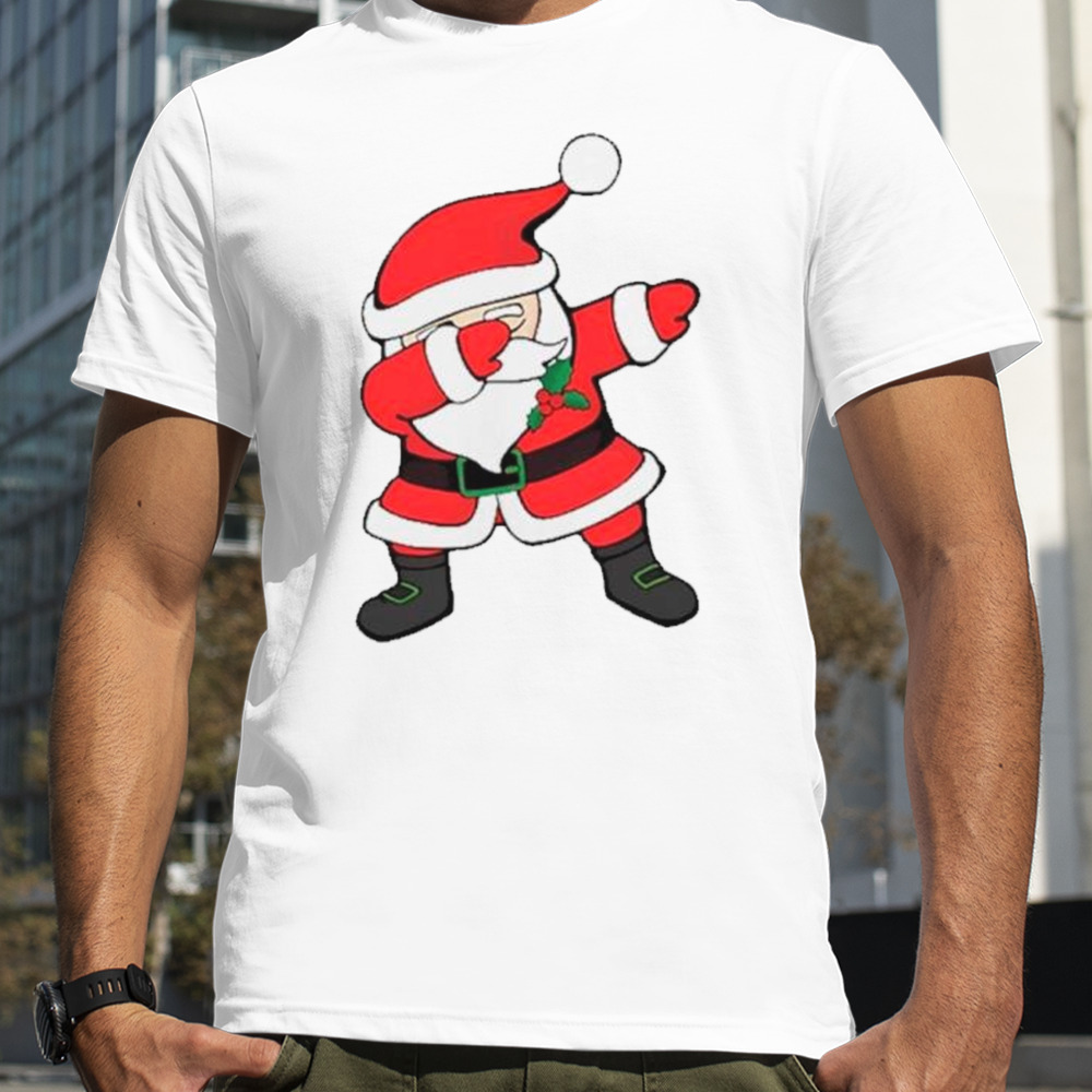 Dancing dabbing santa claus Christmas shirt