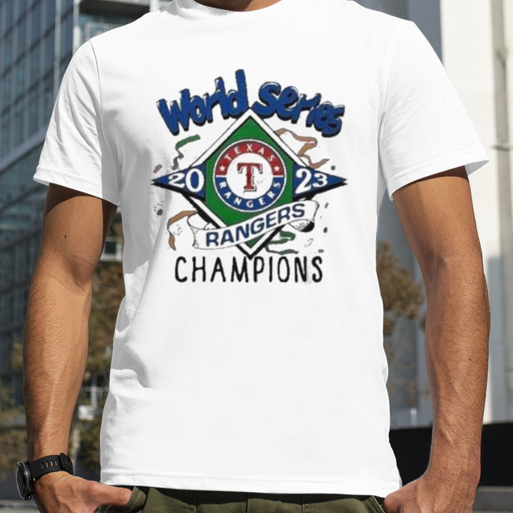 Homage 2023 world series champions rangers T-shirt