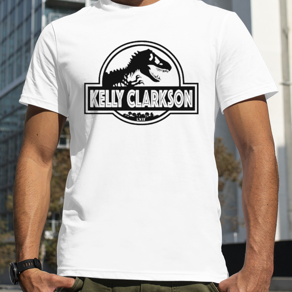 Jurassic Kelly parody logo shirt