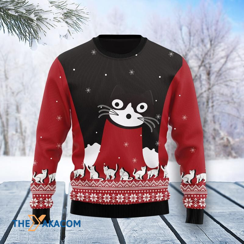 Merry Xmas Cat Lovers Weird Cat Awesome Gift For Christmas Ugly Christmas Sweater