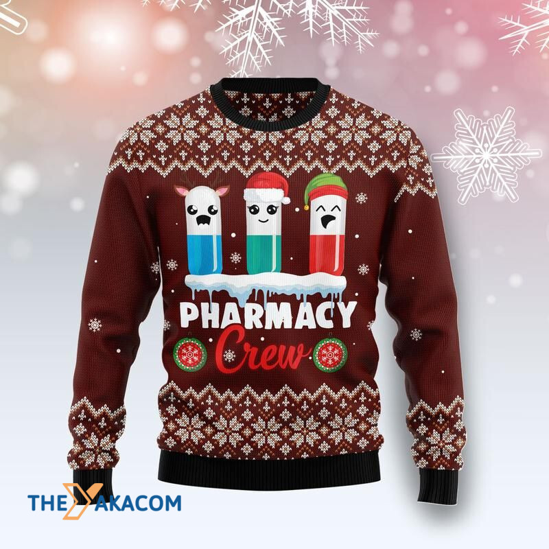 Merry Xmas Cute Pharmacy Crew Awesome Gift For Christmas Ugly Christmas Sweater