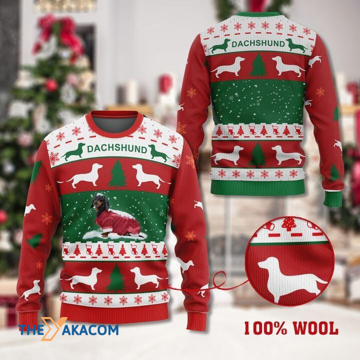 Merry Xmas Dachshund Amazing Santa Awesome Gift For Dog Lovers Ugly Christmas Sweater