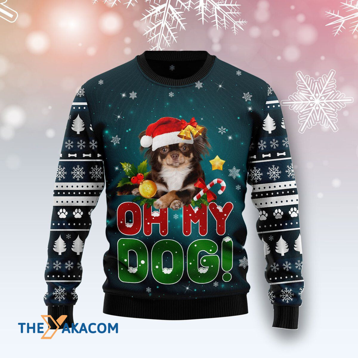 Merry Xmas Dog Lovers Chihuahua Oh My Dog Awesome Gift For Christmas Ugly Christmas Sweater