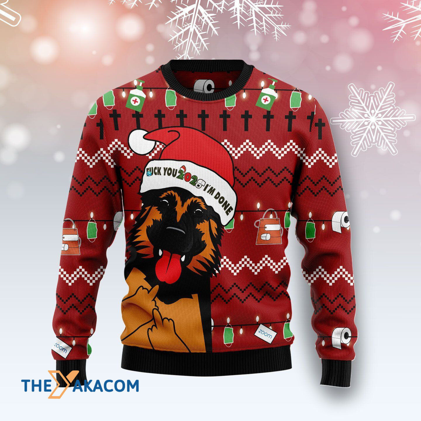 Merry Xmas Dog Lovers Funny German Shepherd I'm Done Awesome Gift For Christmas Ugly Christmas Sweater