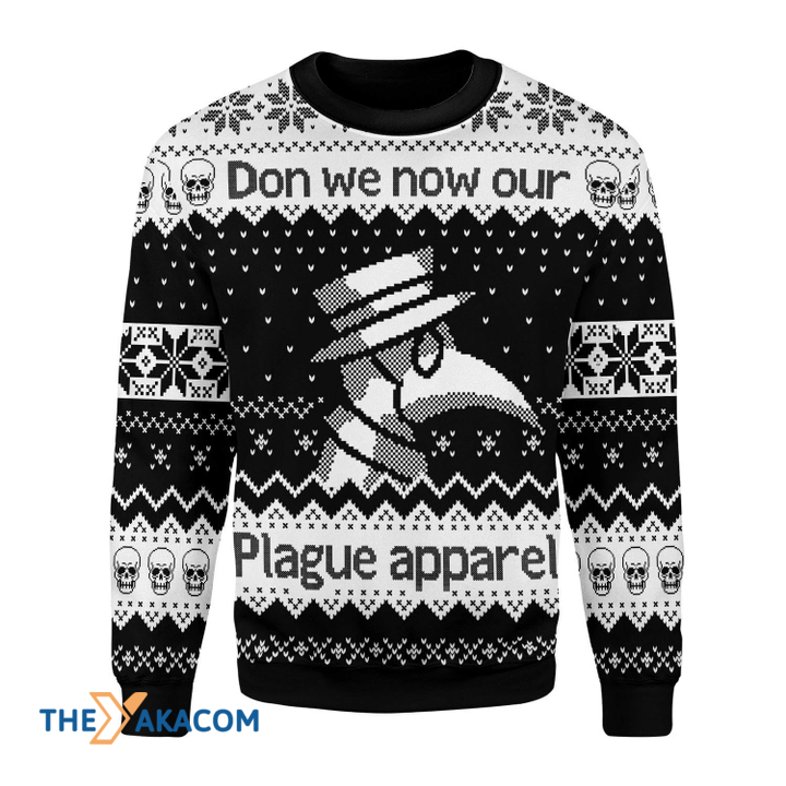 Merry Xmas Don't We Now Our Plague Awesome Gift For Christmas Ugly Christmas Sweater