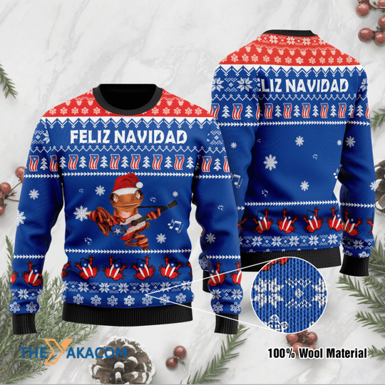 Merry Xmas Feliz Navidad Gift For Christmas Party Ugly Christmas Sweater