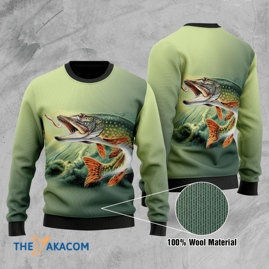 Merry Xmas Fishing For Christmas Gift For Christmas Party Ugly Christmas Sweater