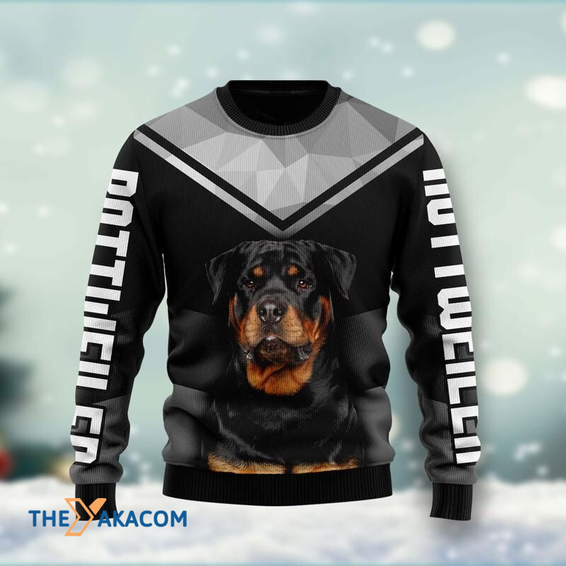 Merry Xmas For Dog Lovers Rottweiler Super Cool Awesome Gift For Christmas Ugly Christmas Sweater