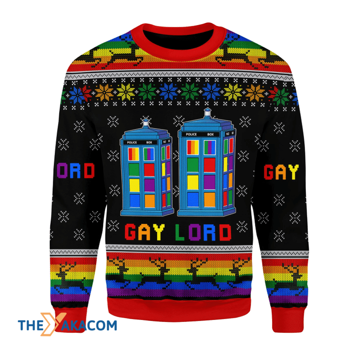 Merry Xmas Funny Gay Lord Awesome Gift For Christmas Ugly Christmas Sweater