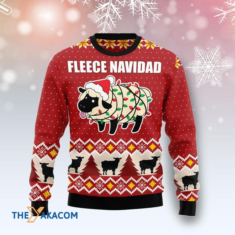 Merry Xmas Glowing Fleece Navidad Awesome Gift For Christmas Ugly Christmas Sweater