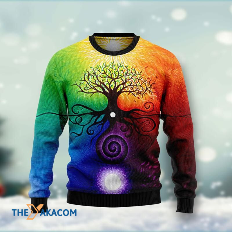 Merry Xmas Gorgeous Tree Of Life Awesome Gift For Christmas Ugly Christmas Sweater