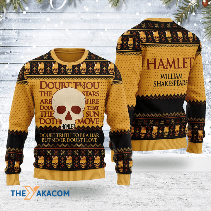 Merry Xmas Hamlet William Shakespeare Awesome Gift For Christmas Ugly Christmas Sweater