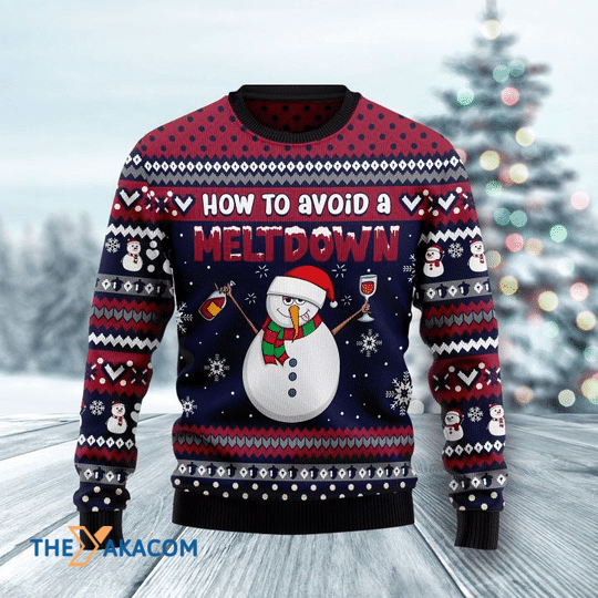 Merry Xmas How To Avoid A Meltdown Gift For Christmas Party Ugly Christmas Sweater